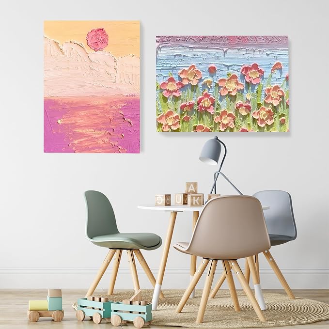 ESRICH Canvases for Painting 16x20 Inch, 3 Pack Flat Canvas Boards for Painting - Image 7