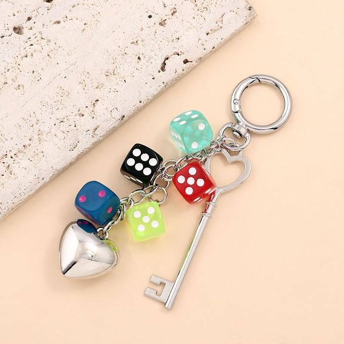 Dice Bag Charms Keychain for Women Men - Image 6