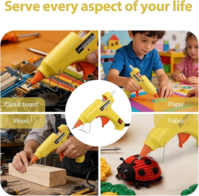 Mini Hot Glue Gun 10pcs Glue Stick Hot Glue Gun Set - Image 4