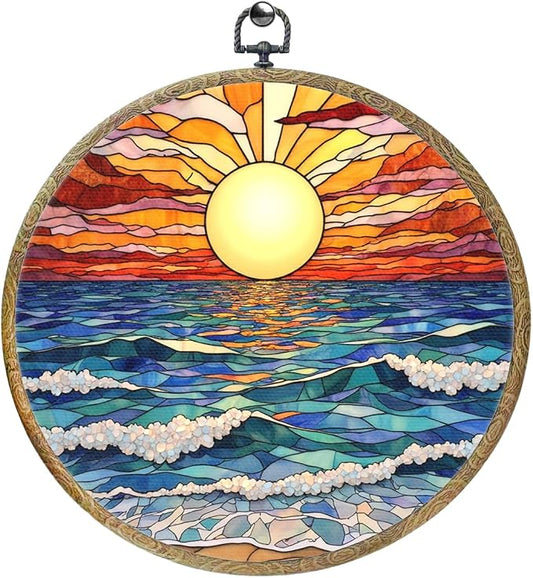 Colorful Boho Waves on The Beach Sunset Gifts by Unknown