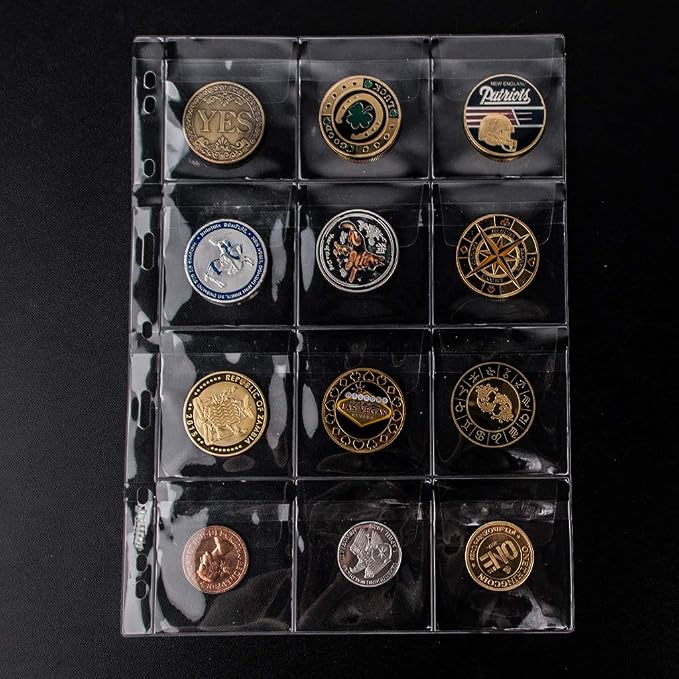 120 Pocket Coin Binder Pages 2.44" Collection Album Holder 10 Pcs | OSOPOLA - Image 6