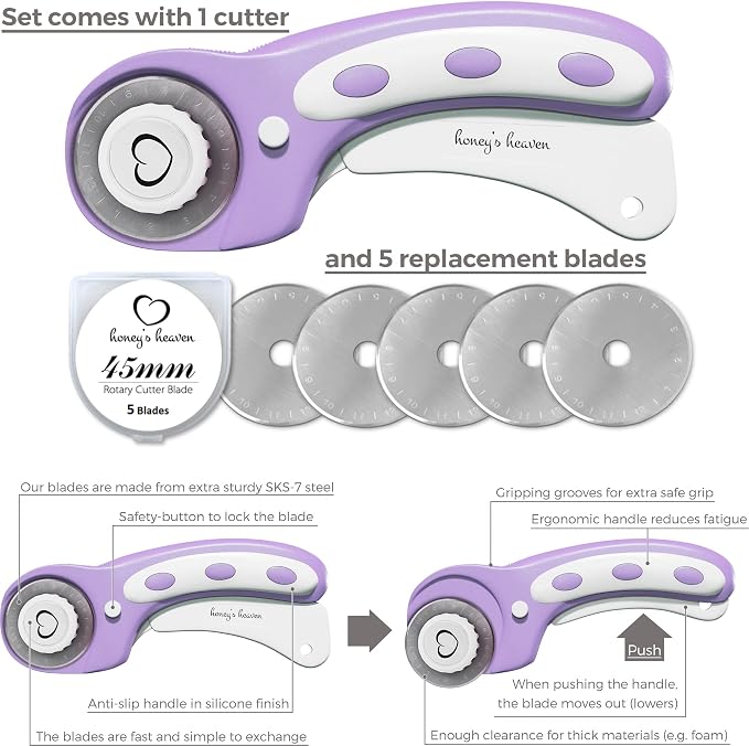 Rotary Cutter Set lavender - Image 3