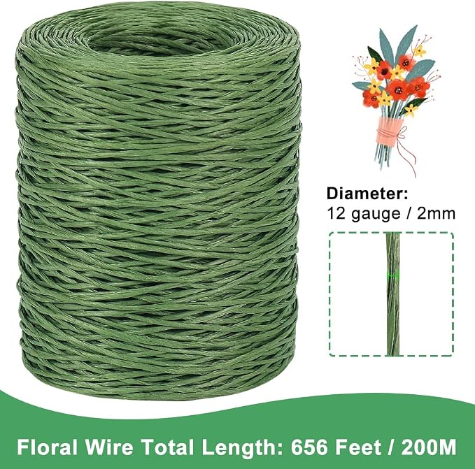 Tenn Well Floral Wire, 656 Feet 2mm Paper Covered Bind Wire - Image 3