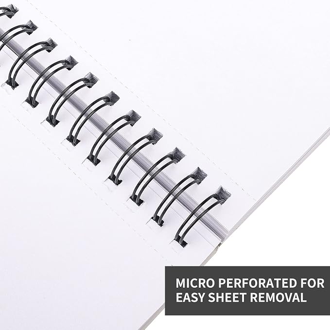 FIXSMITH 5.5"X8.5" Sketch Book | 200 Sheets Sketchbook | 2 Pack | Acid Free - Image 5
