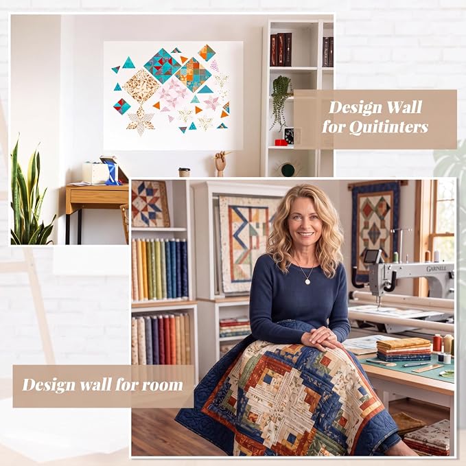 Buryeah 1 Pcs Quilt Design Wall Fabrics 60 in x 48 in - Image 5