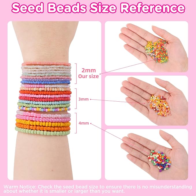 Funtopia 120 Colors 2mm Seed Beads - Image 3