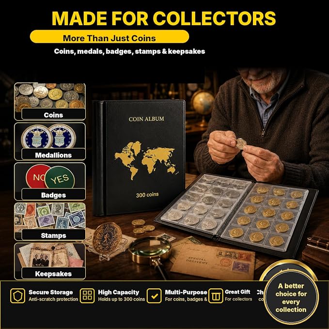 ANKHOH Coin Collection Book Holder Album - Image 8