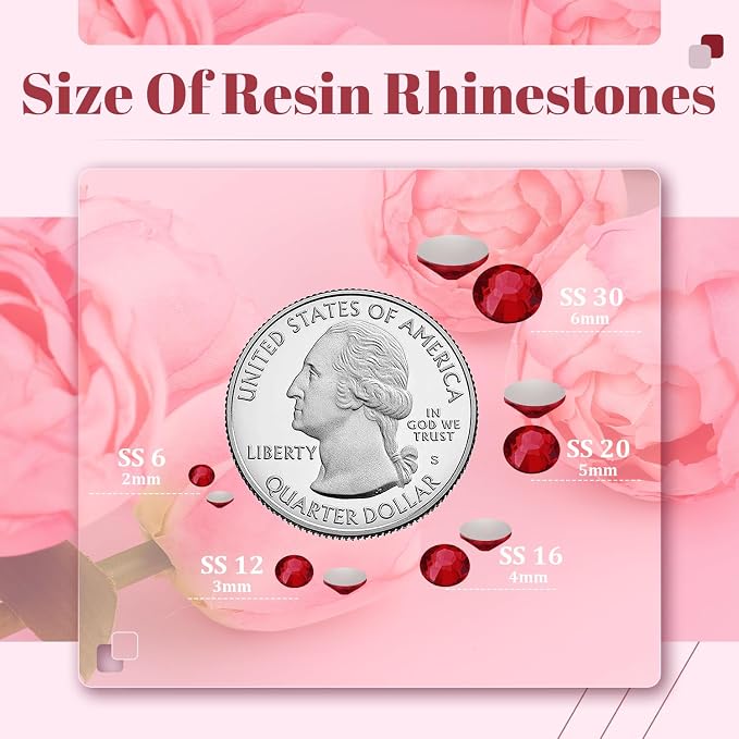 6000PCS 4mm Resin Rhinestones Bulk - Image 3