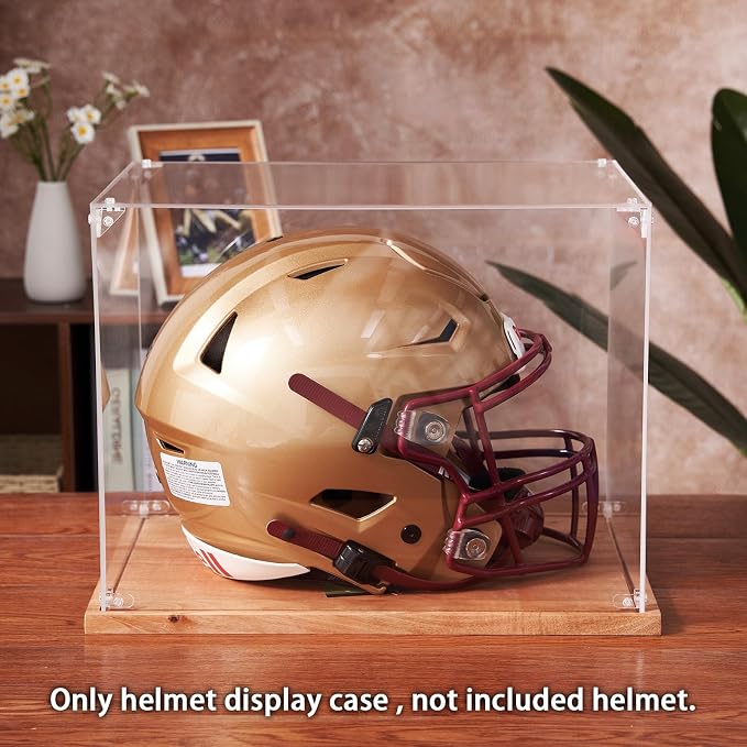 LITY Football Helmet Display Case, Full Size Acrylic Showcase - Image 5