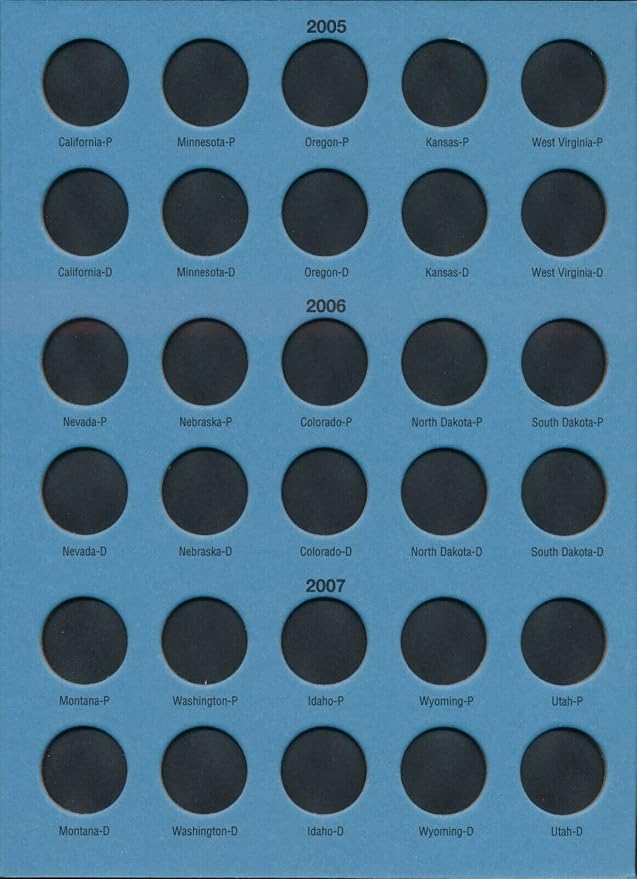 Whitman US Washington Statehood Quarter Coin Deluxe Edition Folder Full Series - Image 4