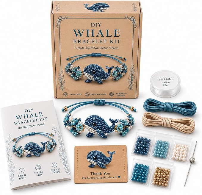 DIY Beaded Bracelet Making Kit, Beginner-Friendly Beaded Bracelet Animal Making by Unknown