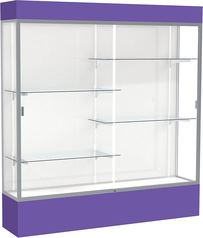 Waddell Spirit Lighted Floor Display Case, Satin Finish by WADDELL