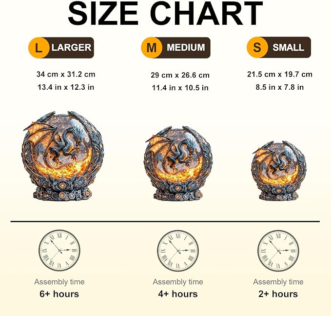 Magic Ball Fire Dragon Puzzles Adults Gifts Wooden 180 Pieces 11.4 * 10.5in - Image 4