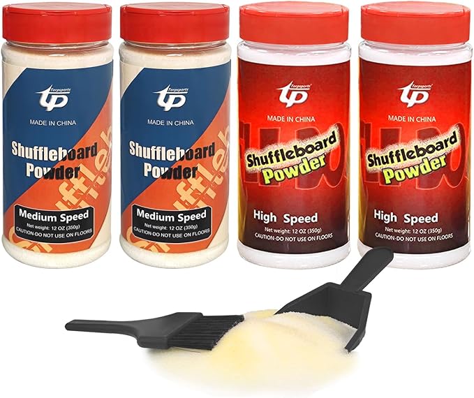 Shuffleboard Sand Wax High/Medium Speed Shuffleboard Powder Set, Shuffleboard by TP