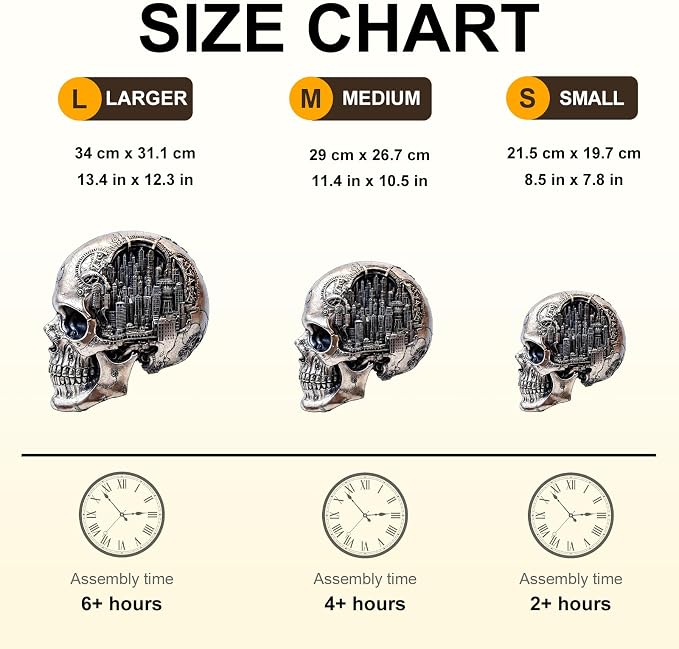 City Skull Puzzles Adults Gifts Wooden 100 Pieces 8.5 * 7.8in - Image 4