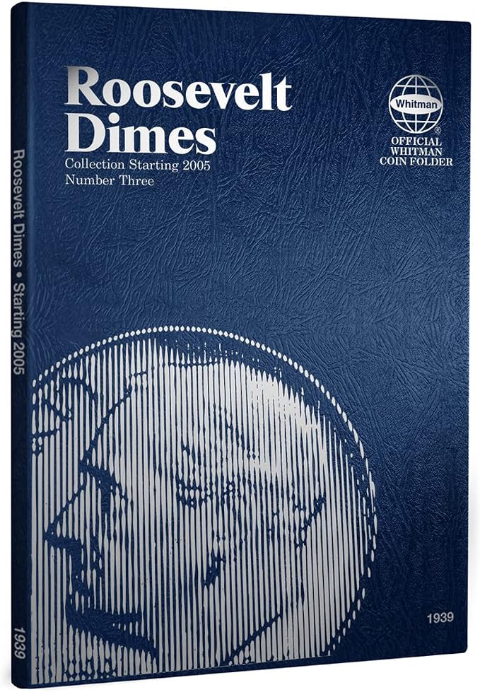 Whitman US Dime Folder Set Mercury and Roosevelt 1916 to Present Day #’s 9014 - Image 3
