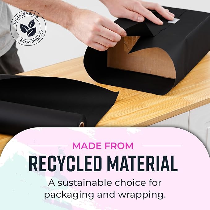 Bryco Goods 36” x 1200” Black Kraft Paper Roll - Image 4