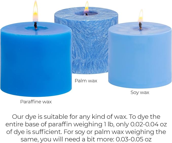 Blue Candle Dye 2oz for Soy Candle Making – Highly Concentrated Candle Wax Dyes - Image 5