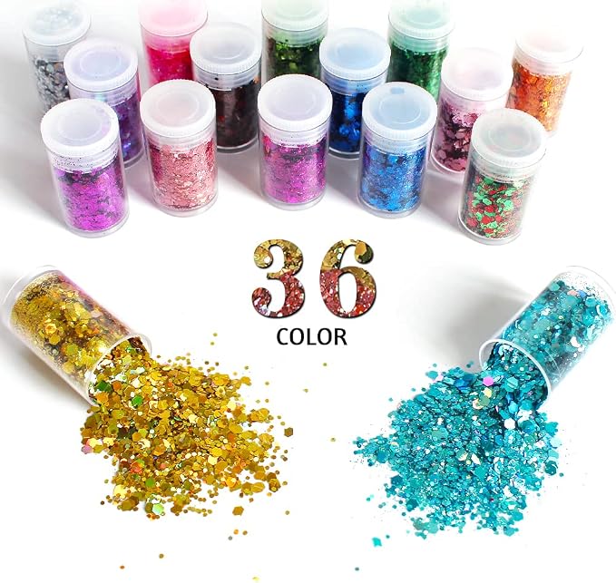 Holographic Chunky Glitter, Cosmetic Glitter Flake - Image 2