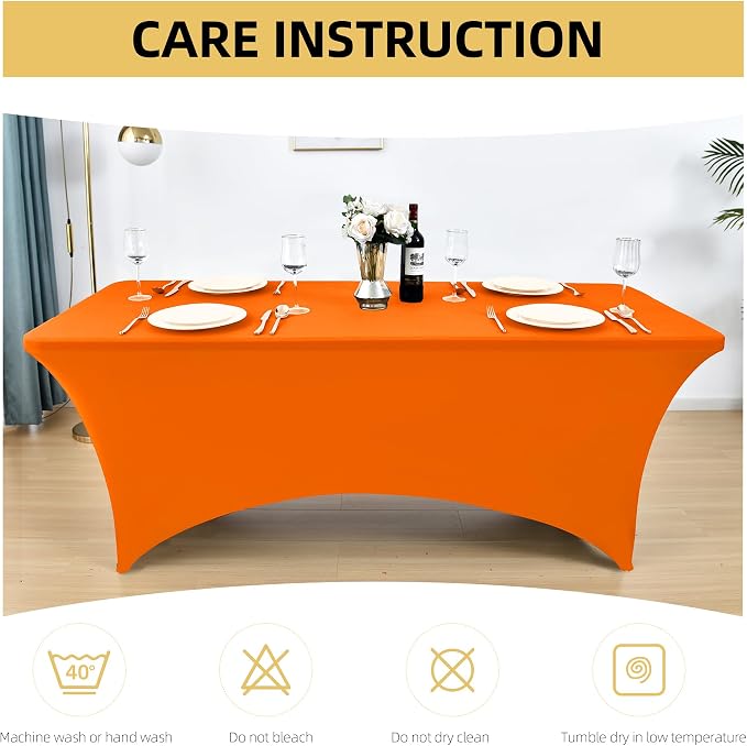 2-Pack 4ft Spandex Table Covers - Image 6