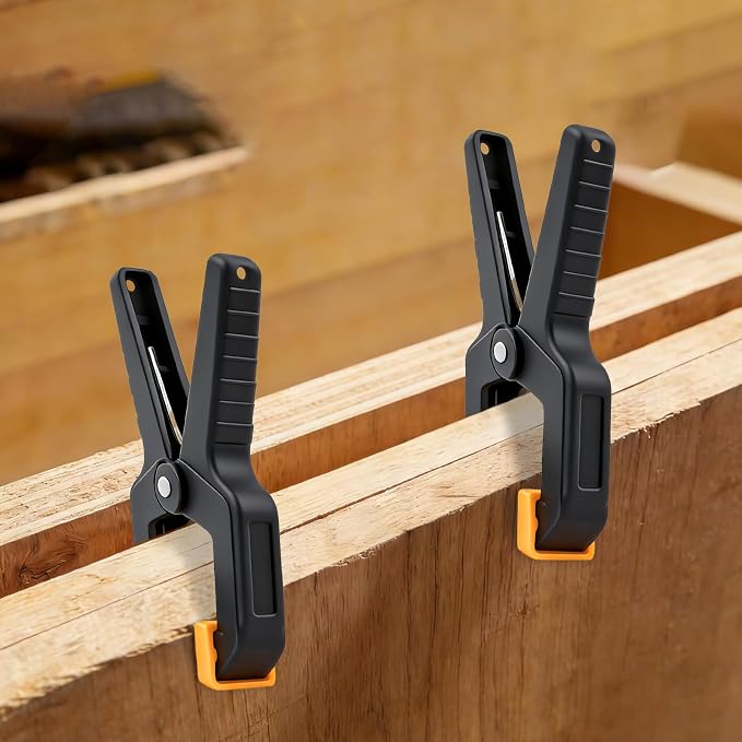 10 Pack Spring Clamps, Heavy Duty Plastic Woodworking Clamps & Multi-Use - Image 9