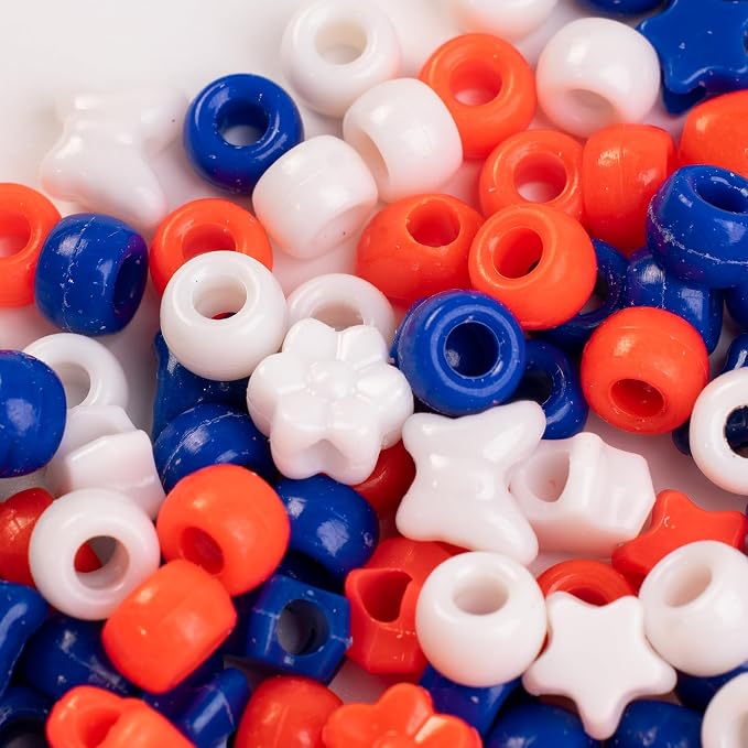 800PCS 6x9mm Valentine's Day Red Theme Pony Beads Bulk, Kandi Beads - Image 7