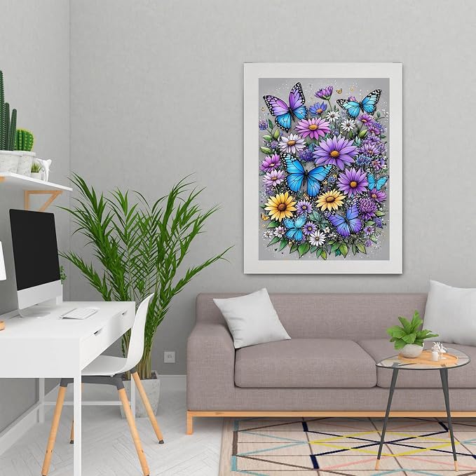 Butterfly Flower Diamond Art Painting Kits - Image 4