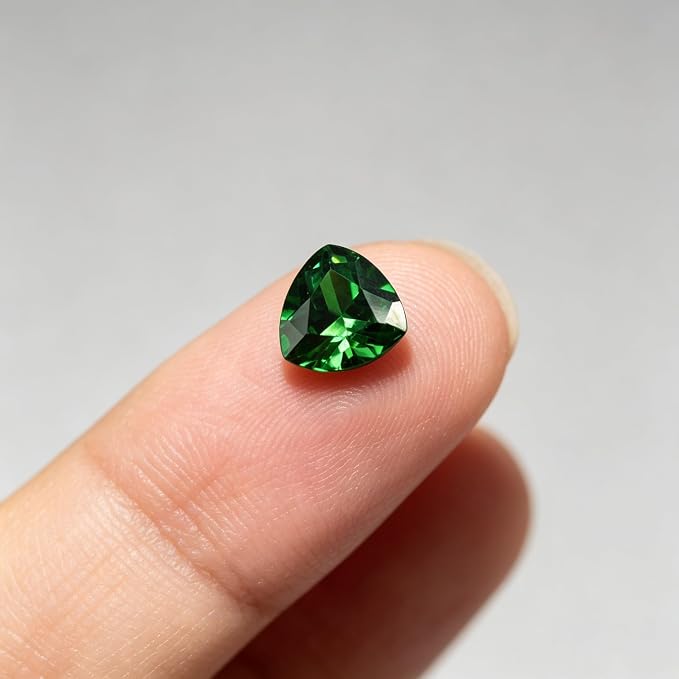 Emerald Green Color Cubic Zirconia Loose Beads Unset - Image 3