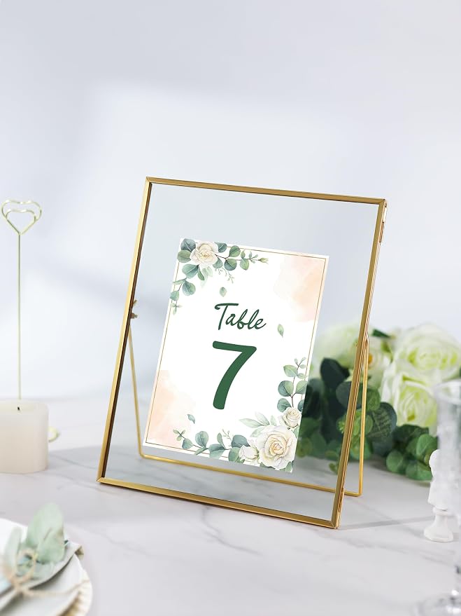 REDHUGO Glass Pressed Flower Frame Handmade, Floating Picture Frames - Image 7
