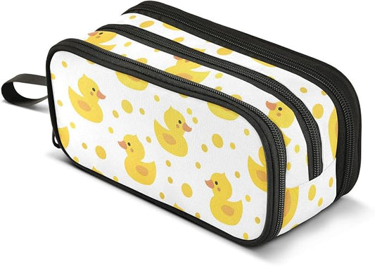 Cute Yellow Ducks Pencil Case Box Boys Girls Large Pencil Pouch Zipper by BOENLE-WELCOMEYOURCOMING