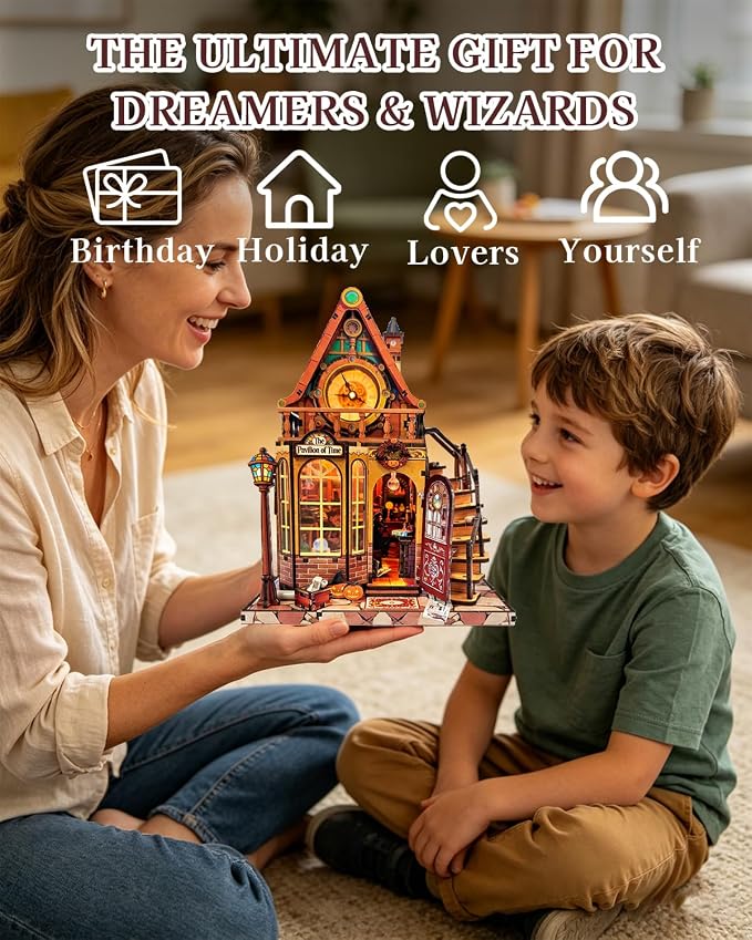OZJAY DIY Miniature House Kit, 3D Wooden Puzzles - Image 8