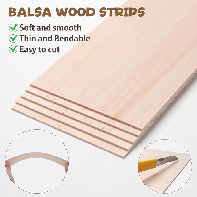 Balsa Wood Sheets 1/16" Thin - Image 4