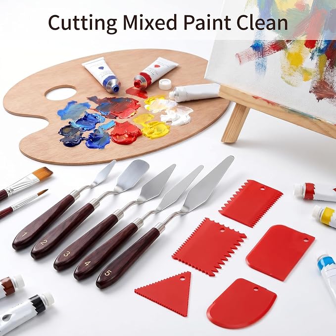 Palette Knife Set, Acrylic Painting & Cake Decorating - Image 4
