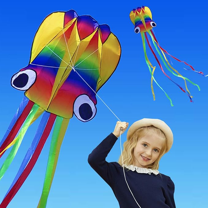 Honbo Rainbow Soft Octopus Kite - Image 6