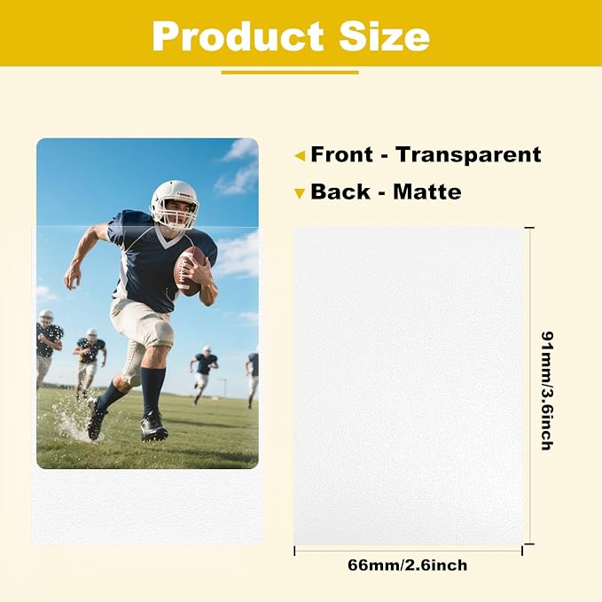 Premium Matte Card Sleeves, 150 Sleeves 2.6''x3.6'' Compatible - Image 2