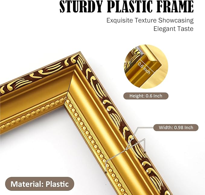 5×7 Picture Frame Gold, Picture Frames - Image 4
