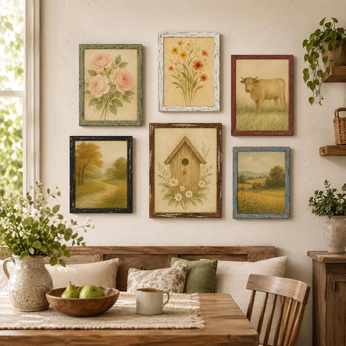 puthiac 11x14 Rustic Farmhouse Picture Frame, Weathered Green, 1 Pack | - Image 8