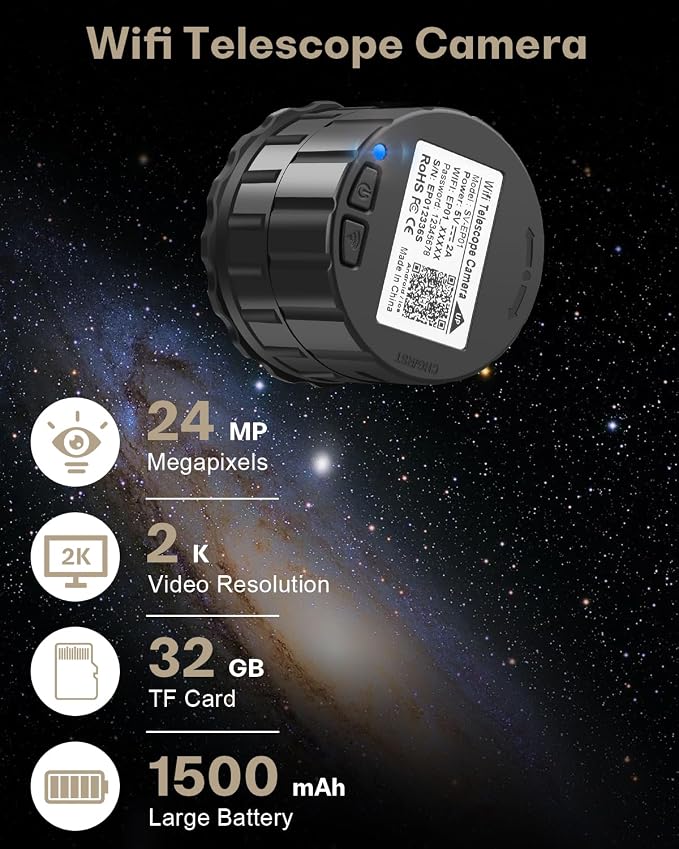 WiFi Telescope Eyepiece Camera for Astronomy - Image 2