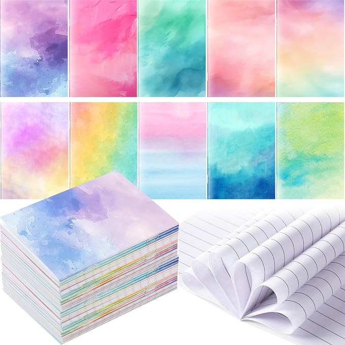 Tenceur 100 Pcs Mini Tie Dye Notebooks Pocket Notepads Bulk Tie Dye Small Memo - Image 7