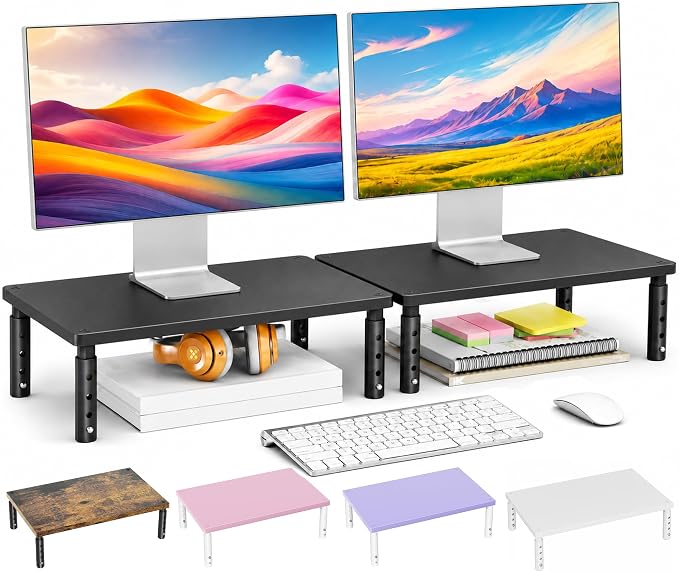 OPNICE Desk Organizers and Accessories, Adjustable Computer Monitor Stand Riser by OPNICE