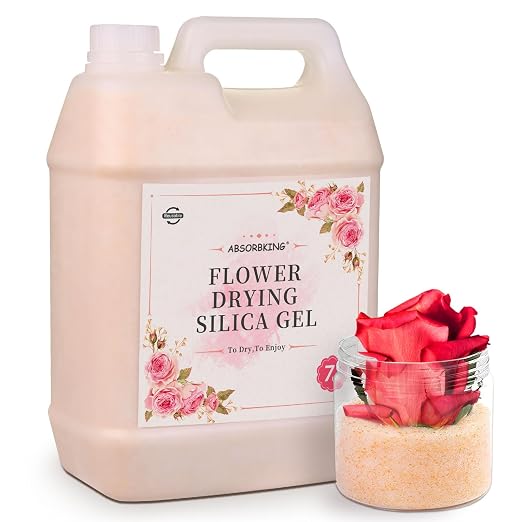 Silica Gel Flower Drying – 7 LBS Flower Drying Silica by Reusable, Color by ABSORBKING