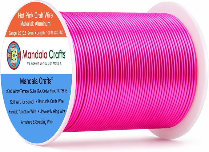 Mandala Crafts 20 Gauge Anodized Aluminum Craft Wire by MandalaCrafts