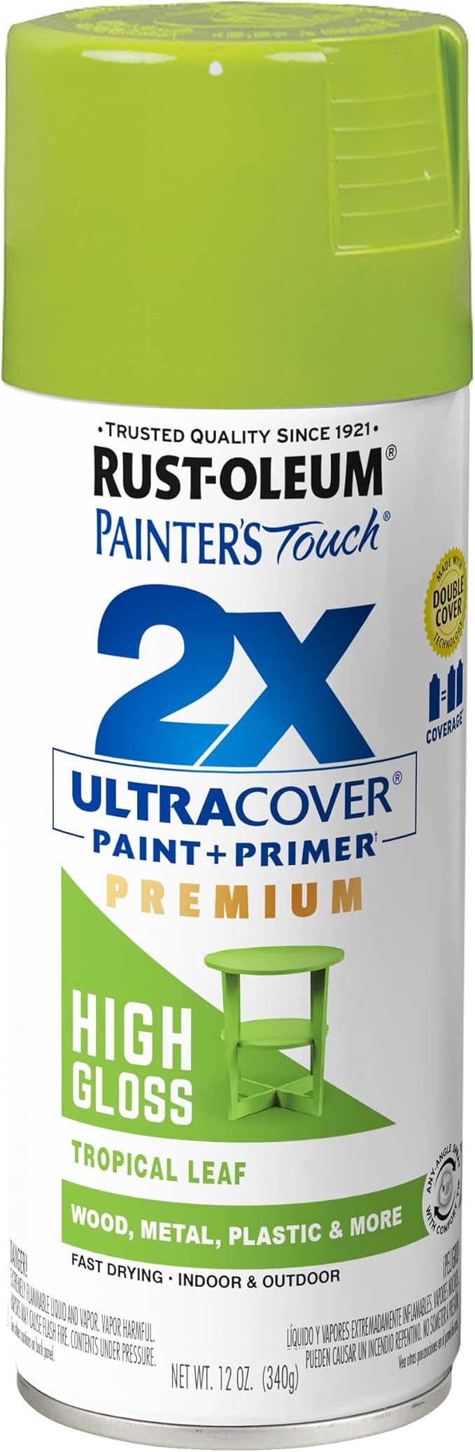 Rust-Oleum Painter's Touch 2X Ultra Cover Spray Paint, Tropical Leaf | Indoor by Rust-Oleum