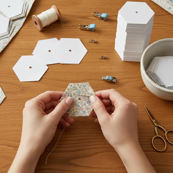 300 PCS 1" Paper Piecing for Quilting DIY Patchwork Sewing Crafts for DIY - Image 7