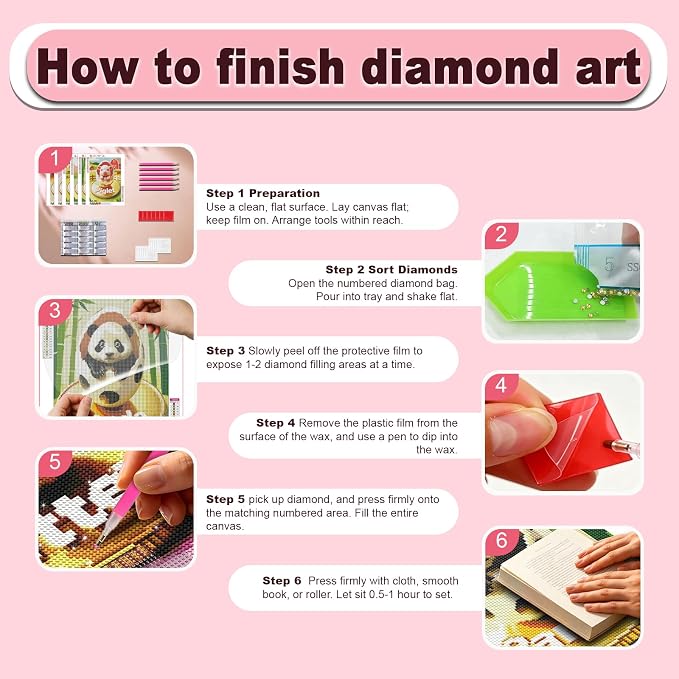 DOZEEZOP 6-Pack Diamond Painting Art Kits - Image 8