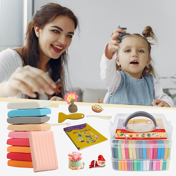 Aestd-ST Polymer Clay Kit 50 Colors, Oven Bake Modeling Clay - Image 5