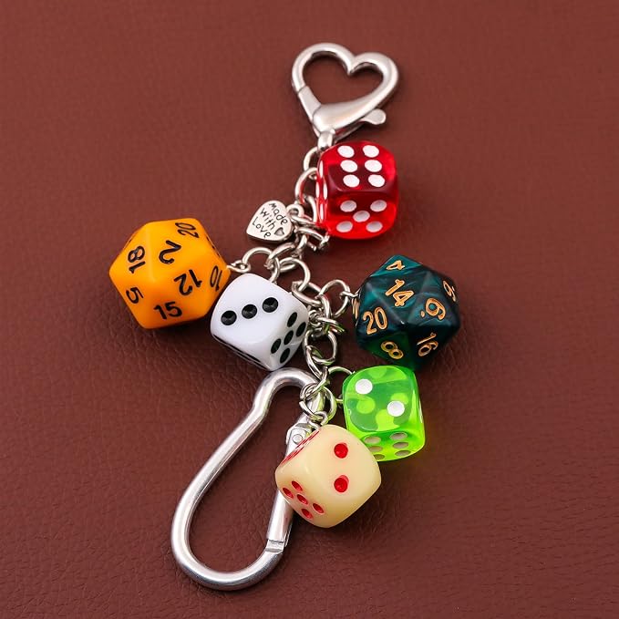 Dice Bag Charms Keychain for Women Men - Image 7