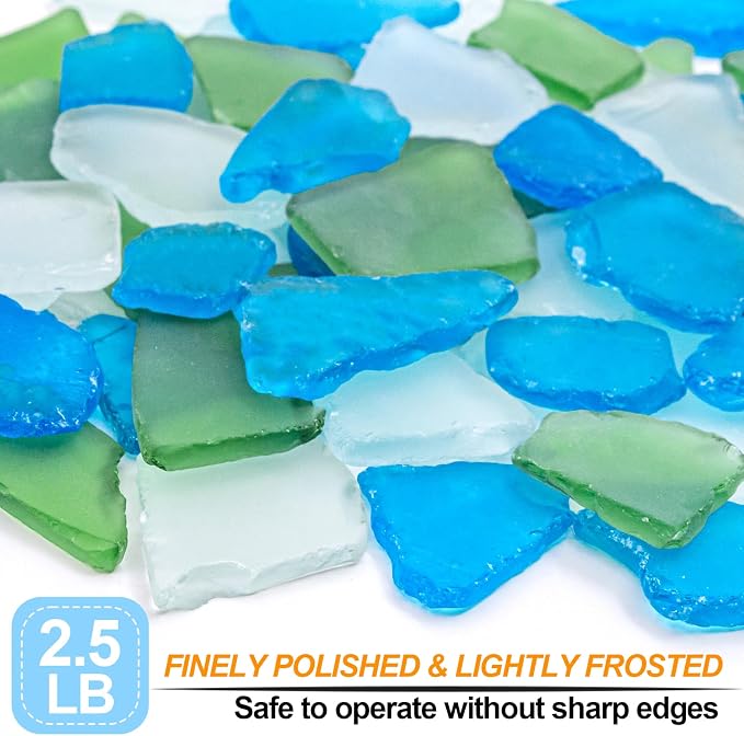 Keedolla 40oz Tumbled Sea Glass Decor Seaglass Pieces - Image 4