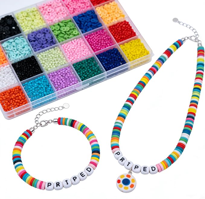 Acrylic Pony Beads Jewelry Making Kit – 96 Colors, UV Color Changing & Glow - Image 5