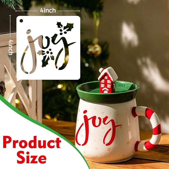 50 PCS Christmas Painting Stencils Reusable Christmas Stencils - Image 2